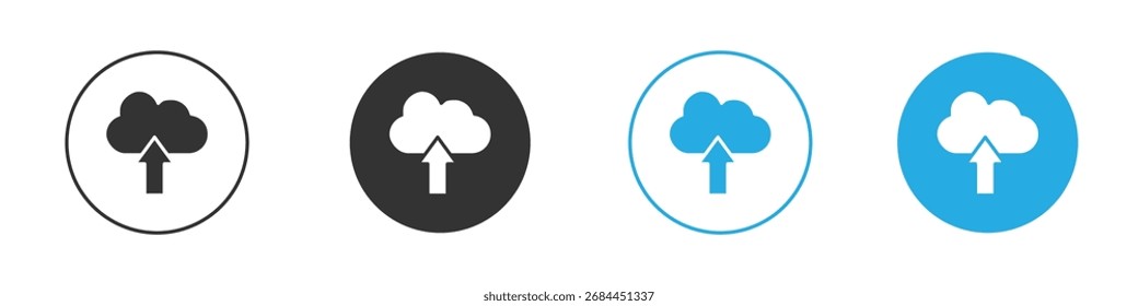 Ícone de carregamento de nuvem. Modelo de design de ícone gráfico