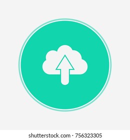 Cloud upload icon illustration isolated vector