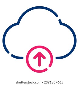 Ilustración de icono de envío en nube para uiux, infografía, web, aplicación, etc