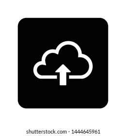 cloud upload icon isolated vector