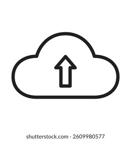 cloud upload icon Line Art Logo set