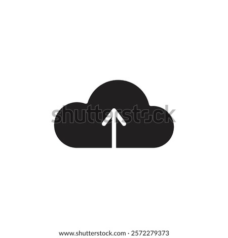 Cloud upload icon Line Art Logo set