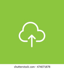 Cloud upload icon, pictogram