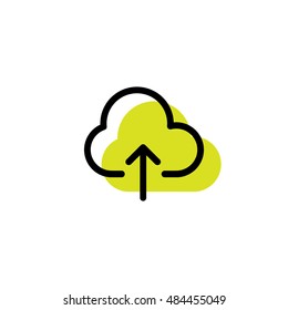 Cloud Upload Icon, Pictogram