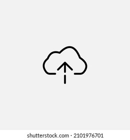 Cloud upload icon sign vector,Symbol, logo illustration for web and mobile