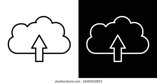 Cloud upload icon symbol concept for graphic design, Website, UI. EPS