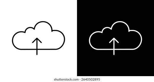 Cloud upload icon symbol concept for graphic design, Website, UI. EPS