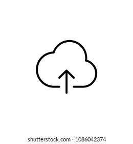 Cloud upload icon. Uploading symbol modern, simple, vector, icon for website design, mobile app, ui. Vector Illustration