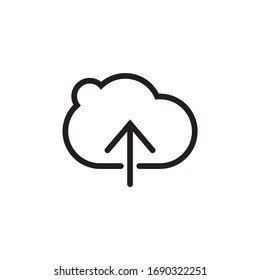 cloud upload icon vector illustration