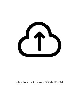 cloud upload icon and  Vector illustration isolated on a white background. Premium quality for mobile apps, user interface, presentation, and website. pixel perfect icon