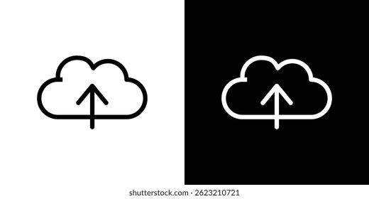 Ilustração de vetor de ícone de carregamento de nuvem para web e celular