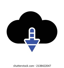 Cloud Upload Icon.cloud symbol.Simple flat vector illustration for your web site design, logo, app, UI.
