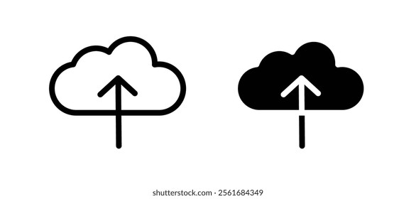 Cloud upload icons for web ui designs