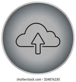 cloud upload line icon