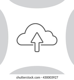 cloud upload line icon