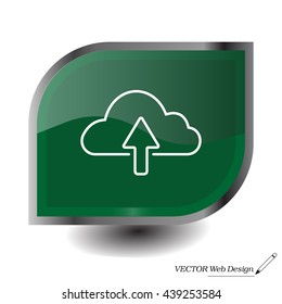 cloud upload line icon