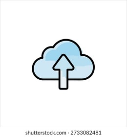 Cloud Upload Storage Service Icon