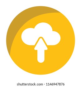 Cloud upload vector icon