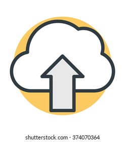 Cloud Upload Vector Icon
