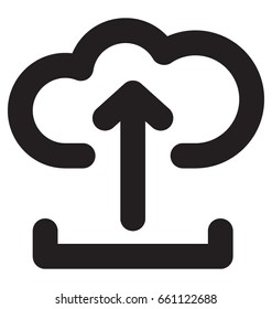 Cloud Upload Vector Icon