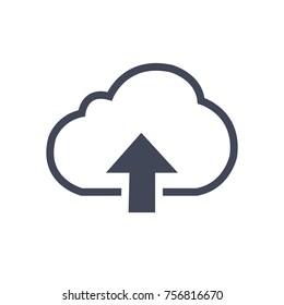 Cloud Upload Vector Icon