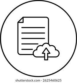 Ícone de vetor de Carregamento na Nuvem. Pode ser usado para impressão, aplicativos móveis e da Web.