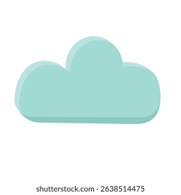 Cloud vector art, cloud clip art, clouds clip art, flat design vector illustration, isolated on white background