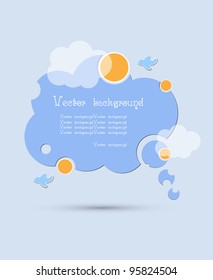 cloud vector background