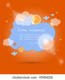 cloud vector background