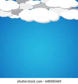 Cloud vector background. Eps 10
