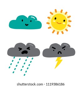 cloud vector collection design 