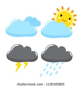 cloud vector collection design