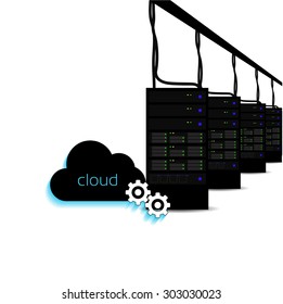 cloud vector design background