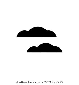 Wolkenvektordesign, Wolkenzeichen und Symbol