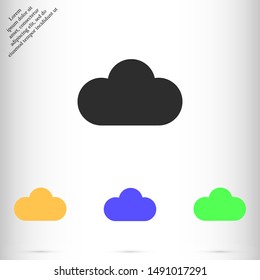 cloud vector eps 10 icon , Lorem ipsum flat design