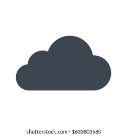 cloud vector glyph color icon 