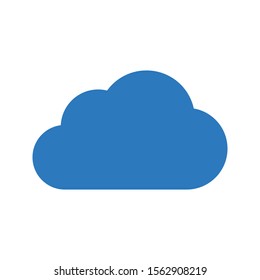 cloud vector glyph colour  icon 