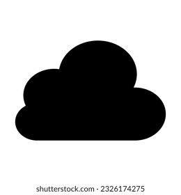 Cloud Vector Glyph Icon For Personal And Commercial Use.
