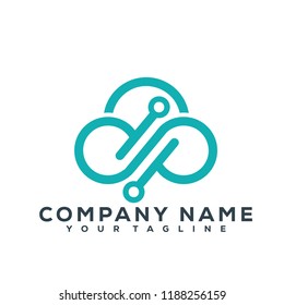 Cloud Vector Graphic Template Download Modern