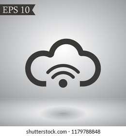 cloud vector icon 10 eps