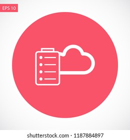 cloud vector icon 10 eps
