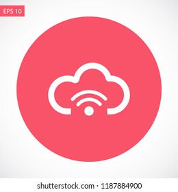 cloud vector icon 10 eps