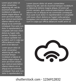 cloud vector icon 10 eps