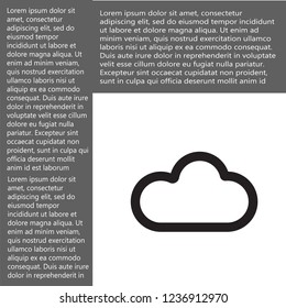 cloud vector icon 10 eps