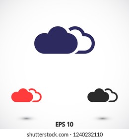 cloud vector icon 10 eps