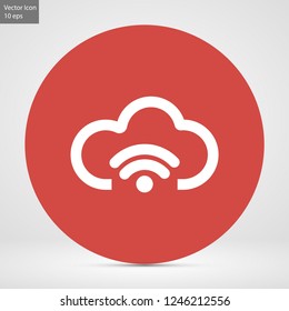 cloud vector icon 10 eps