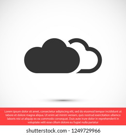 cloud vector icon 10 eps