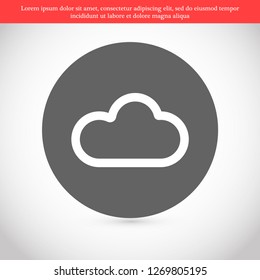 cloud vector icon 10 eps