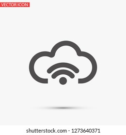 cloud vector icon 10 eps