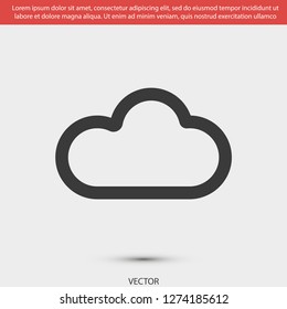 cloud vector icon 10 eps